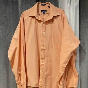 Sean John, - ORANGE - Long Sleeve 2-Ply, Dress Shirt, size XL.